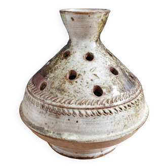 Poncé sandstone flower vase signed