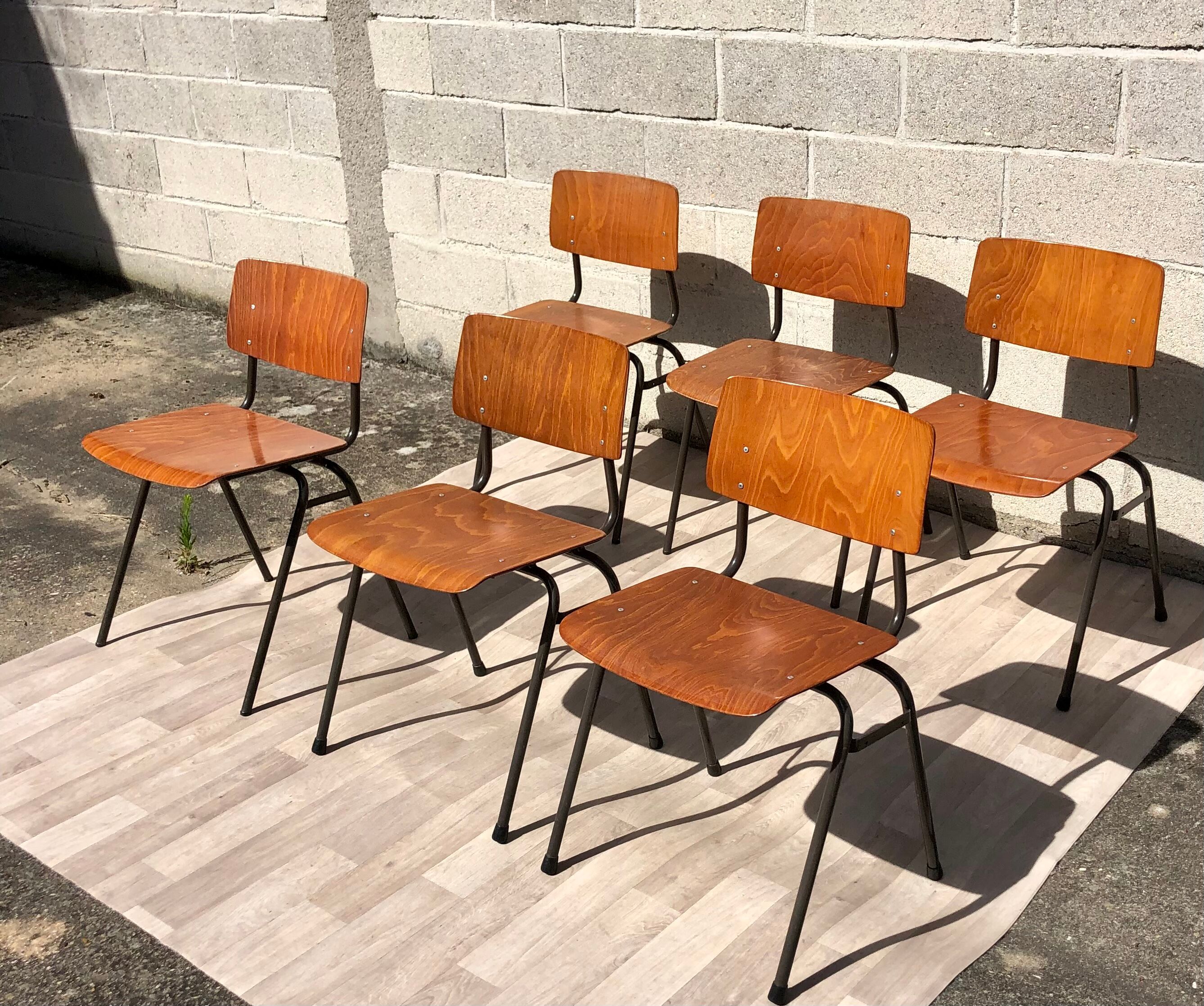 Set of 6 Marko Holland chairs
