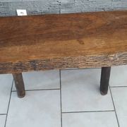 Vintage Brutalist Coffee Table in Solid Oak