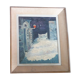 HST PAINTING "SNOW LANDSCAPE WITH RED LANTERN" signed MARECHAL NICOLE 1957 IN ITS FRAME