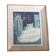 HST PAINTING "SNOW LANDSCAPE WITH RED LANTERN" signed MARECHAL NICOLE 1957 IN ITS FRAME