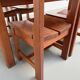Dining table and 4 chairs, mountain furniture from the 1960s.