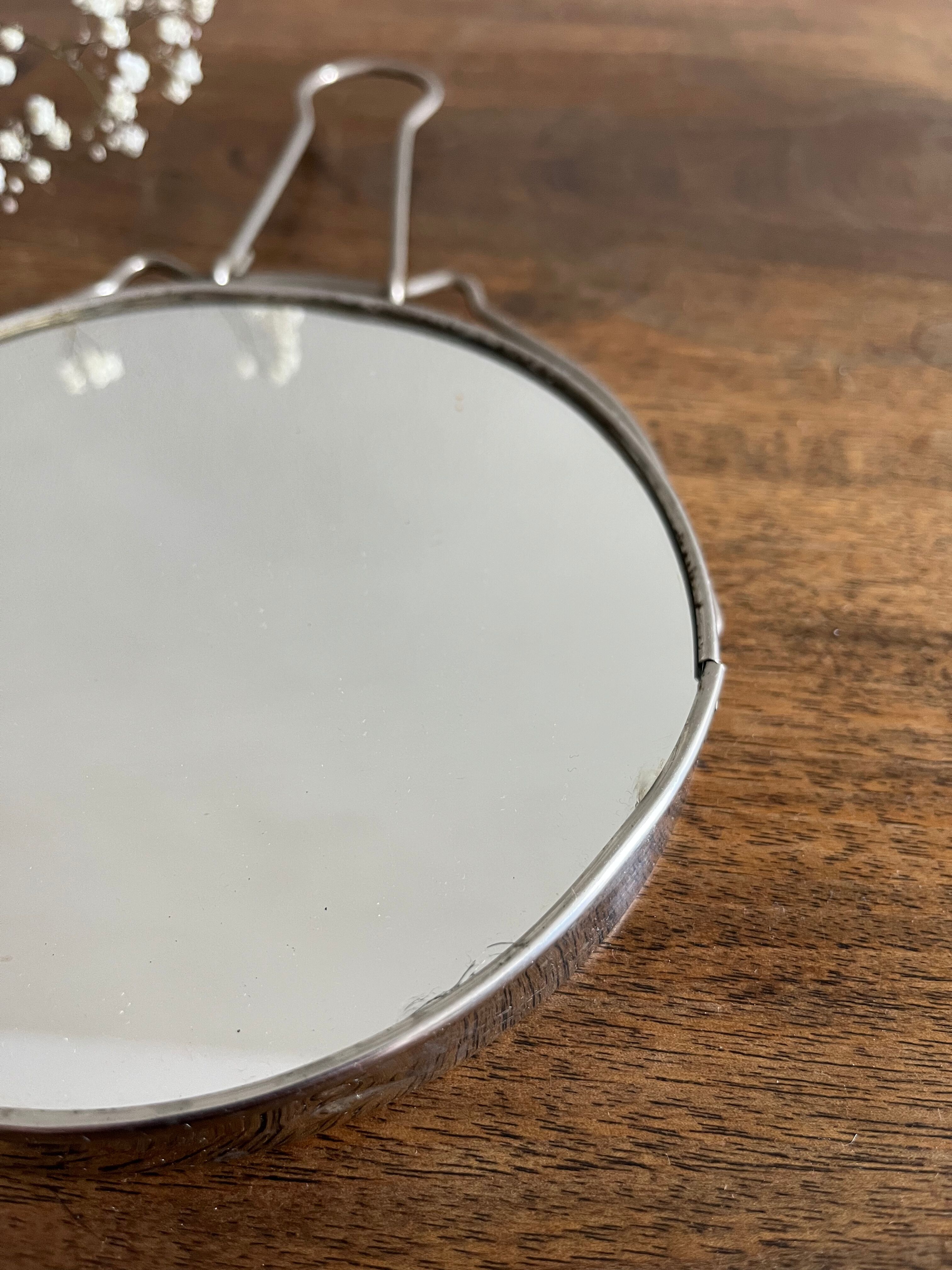 Round barber mirror 14.5 cm