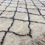 White/black laine laine carpet with tiles 310x190cm