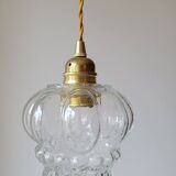 Molded glass pendant light