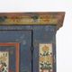 Cabinet de mariée en folk art peint antique de ferme rustique 1863