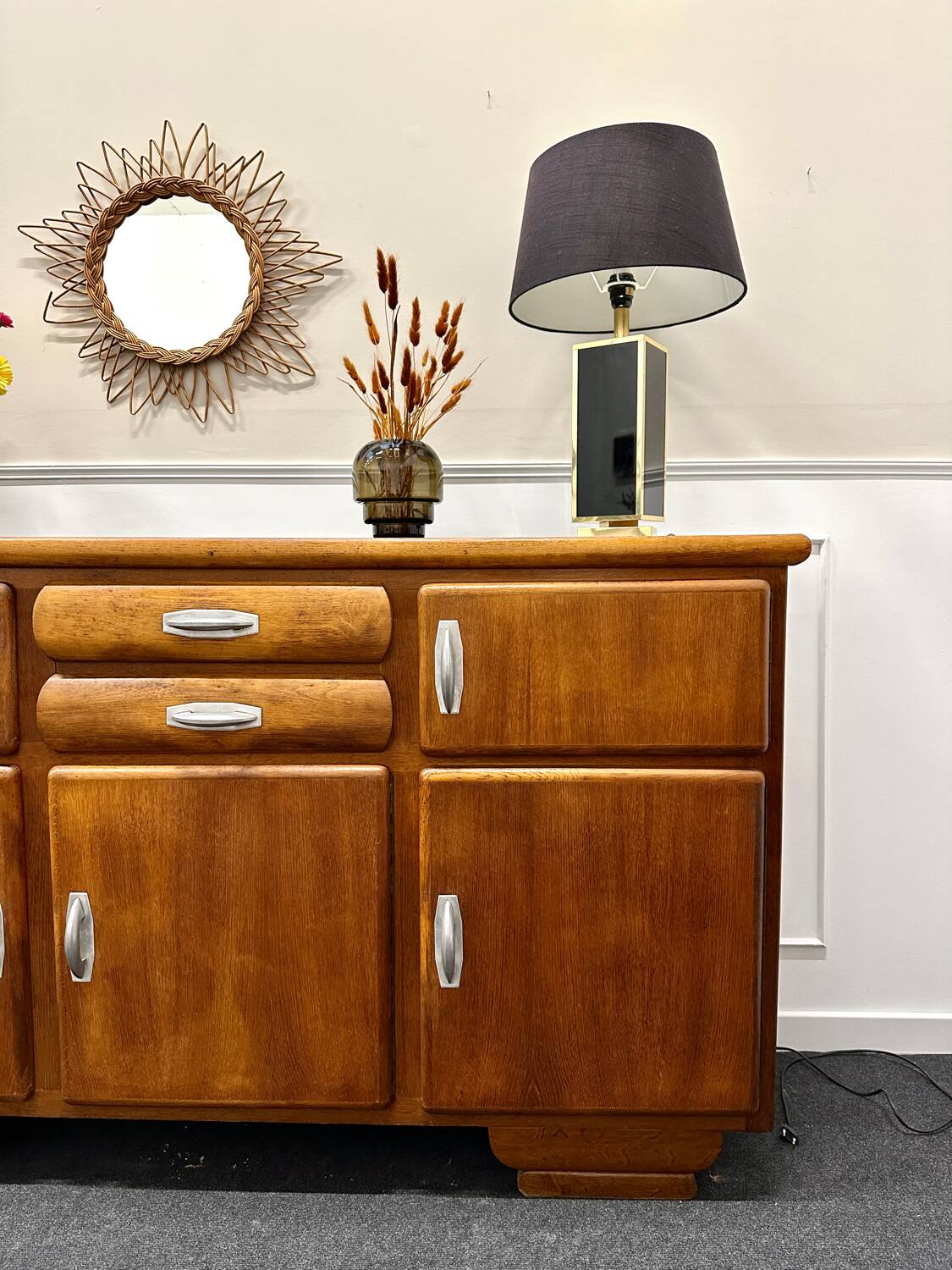 Buffet mado plateau noir