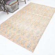 5x8 Shades Of Pale Orange Classic Turkish Vintage Rug, 140x238Cm SK 2296