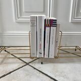 Magazine holder / bookend in modular brass years 50-60