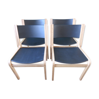 Série de 4 chaises design de Thygensen et Sorensen