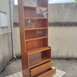 Bibliothèque meuble de rangement vitrée