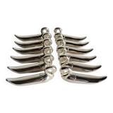 12 Silver-Plated Swan Knife Holders