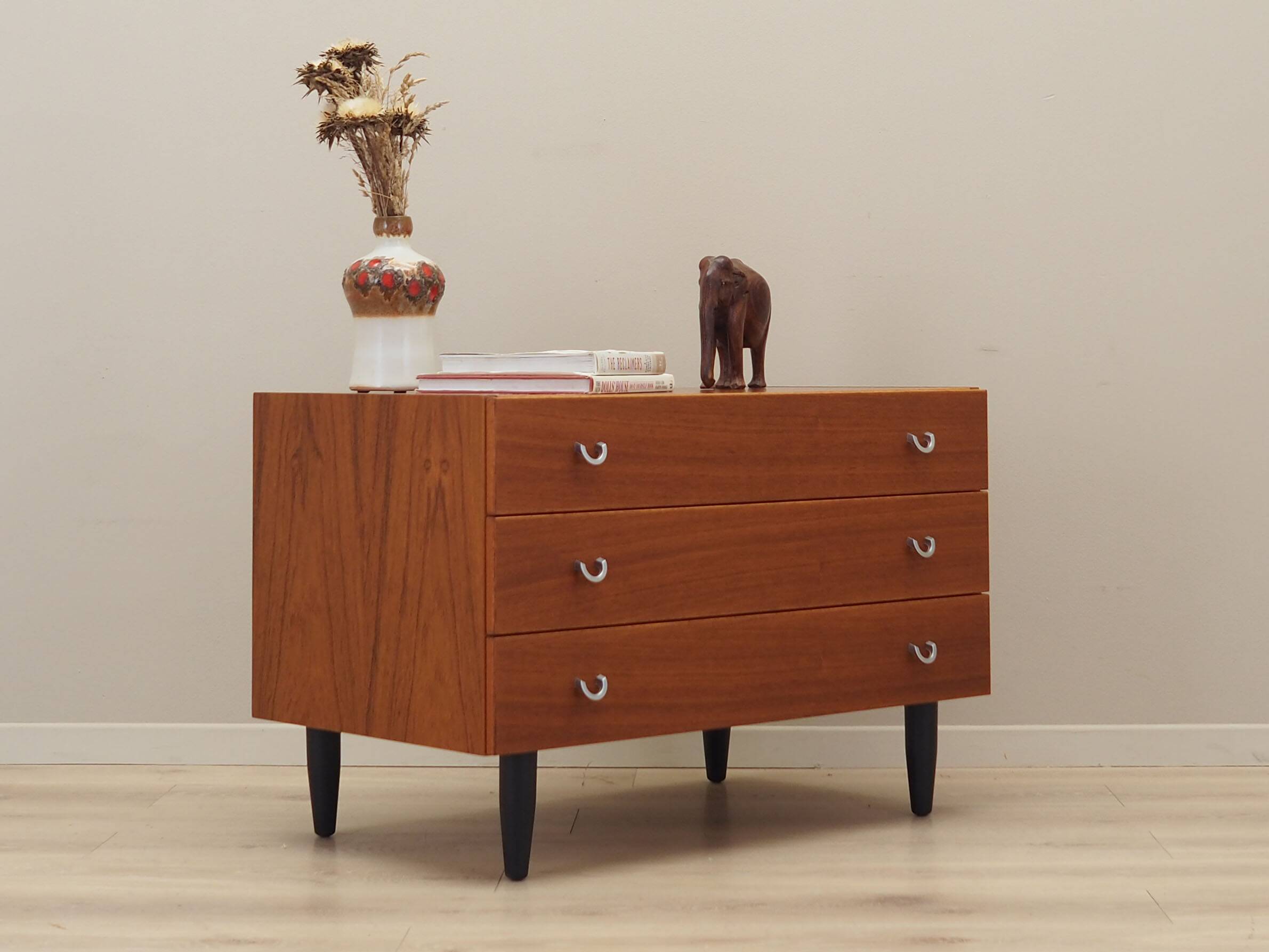 Teak chest of drawers, Scandinavian design, 1970s, manufacture: ÆJM Møbler