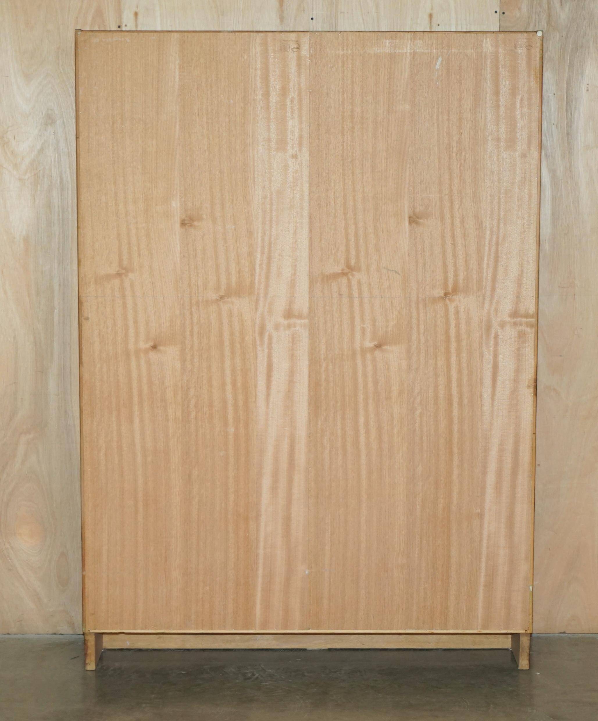 Pair of large open bookshelves Poul Hundevad Mid Century Modern in teak