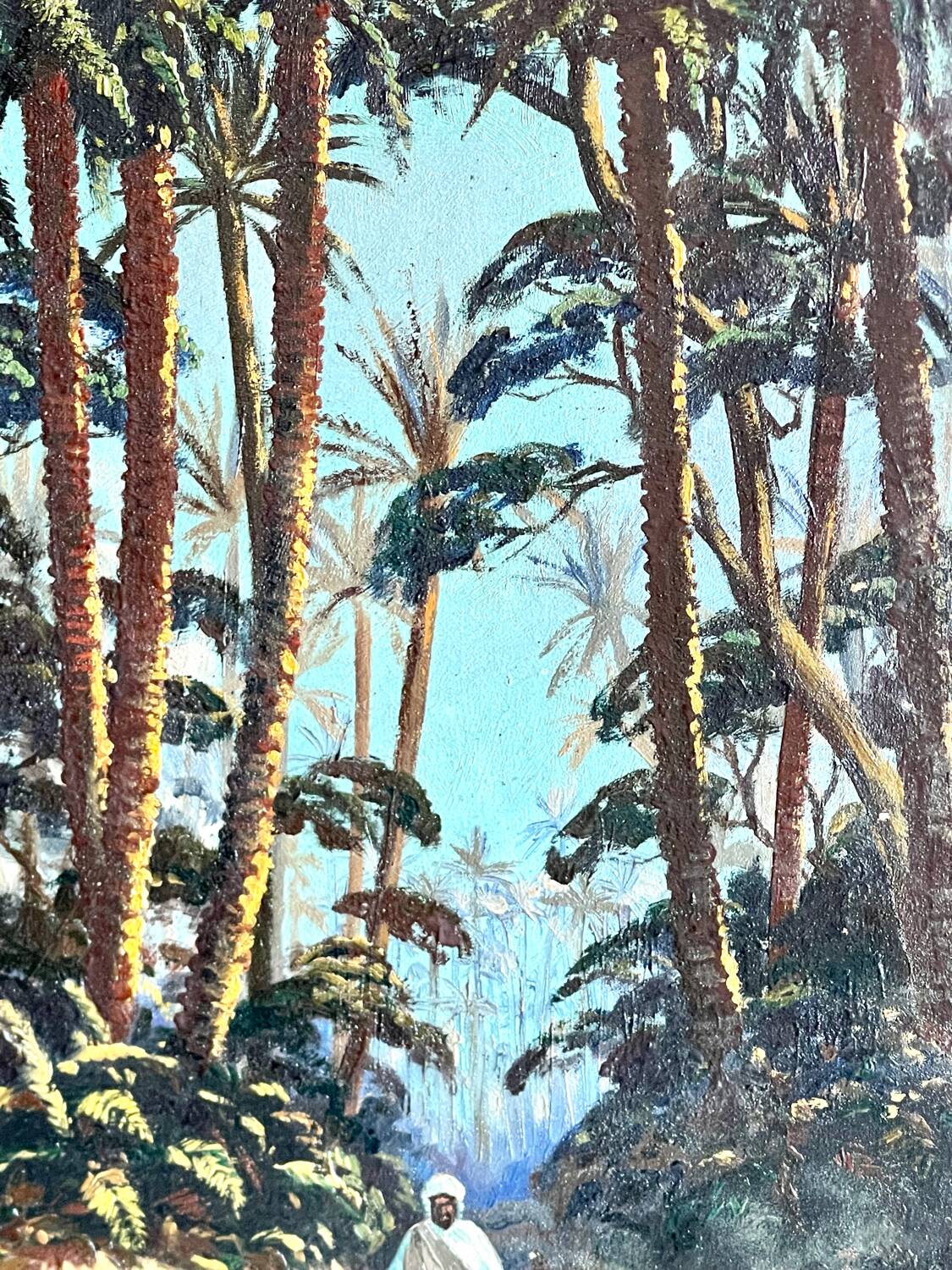 Pair of orientalist paintings signed Hager 1925