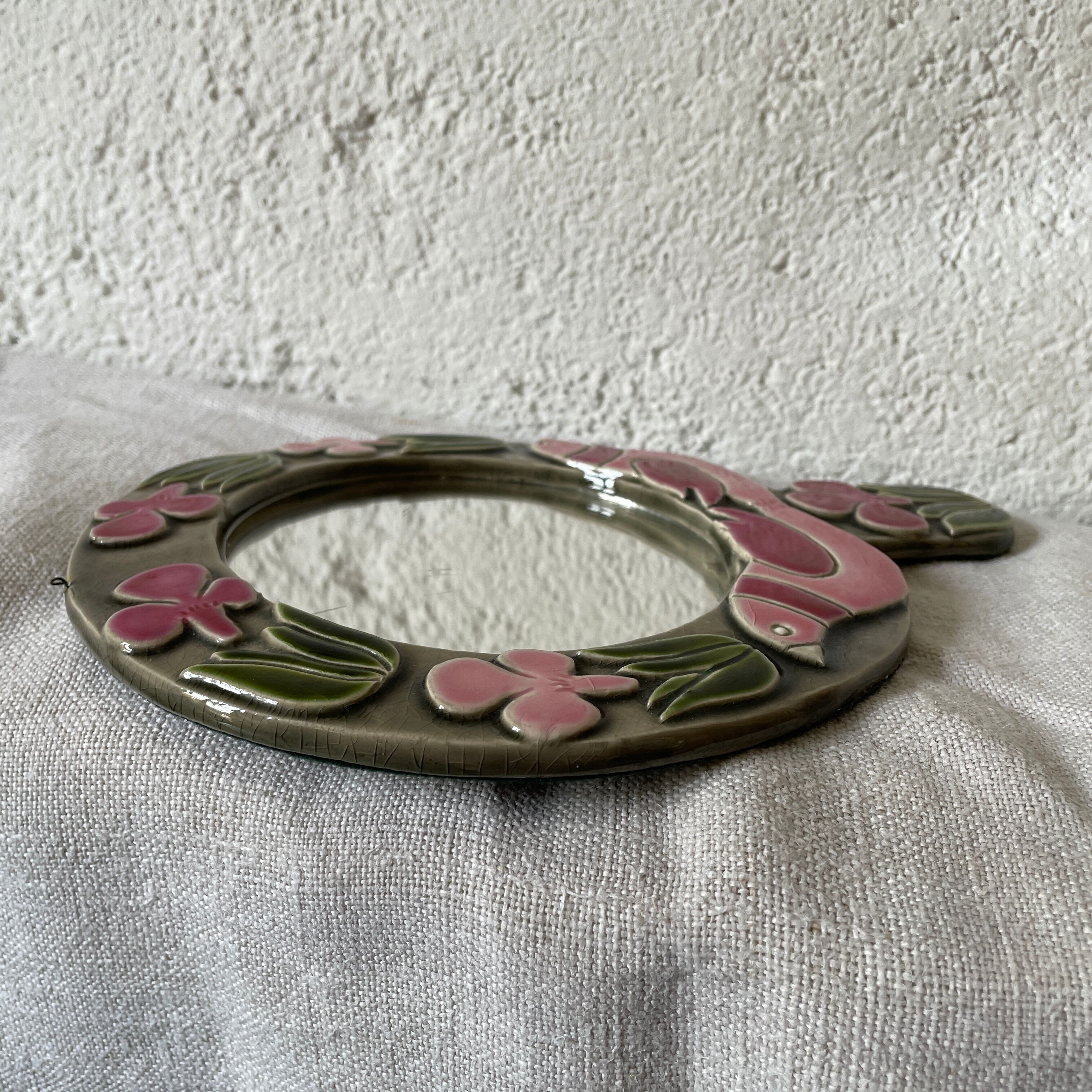 Mithé espelt ceramic mirror 1960