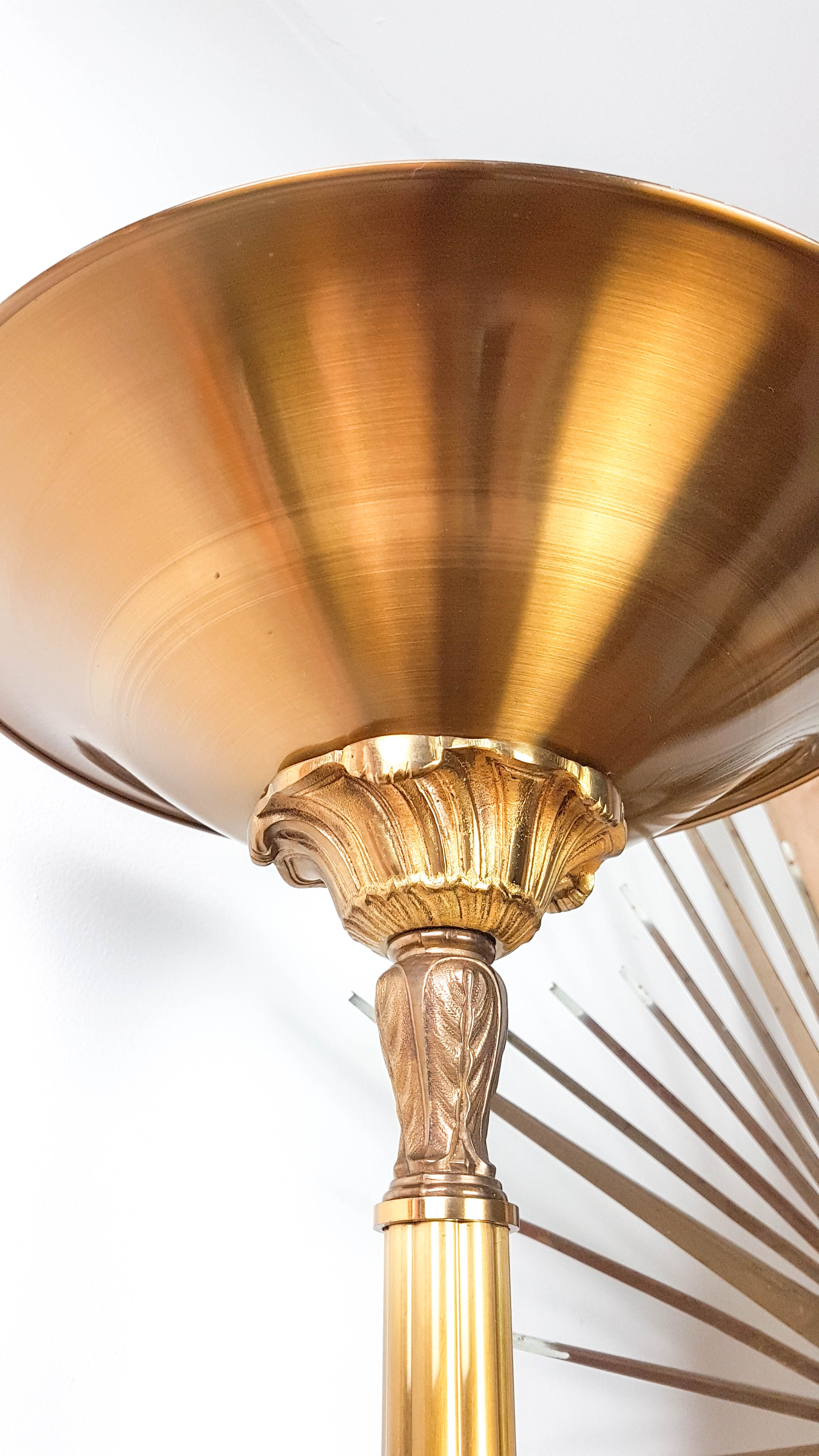 Golden halogen lamppost Louis XV Lucien Gau
