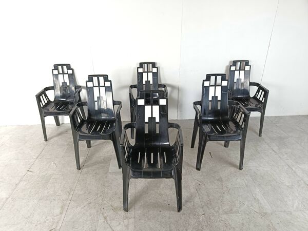 Chaises Boston par Pierre Paulin pour Henry Massonnet, 1988, Set de 6