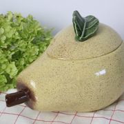 Soupière Poire en barbotine, vintage