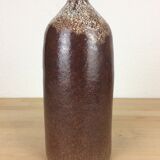 Bottle vase signed Accolay in sandstone