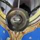 Garniture de cheminée Napoléon III en faïence Villeroy & Boch Mettlach