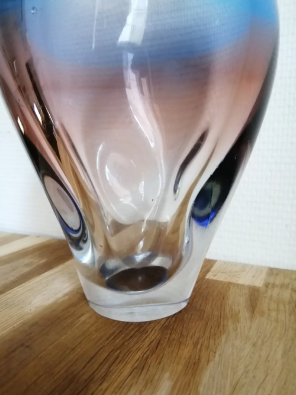 Blown glass vase