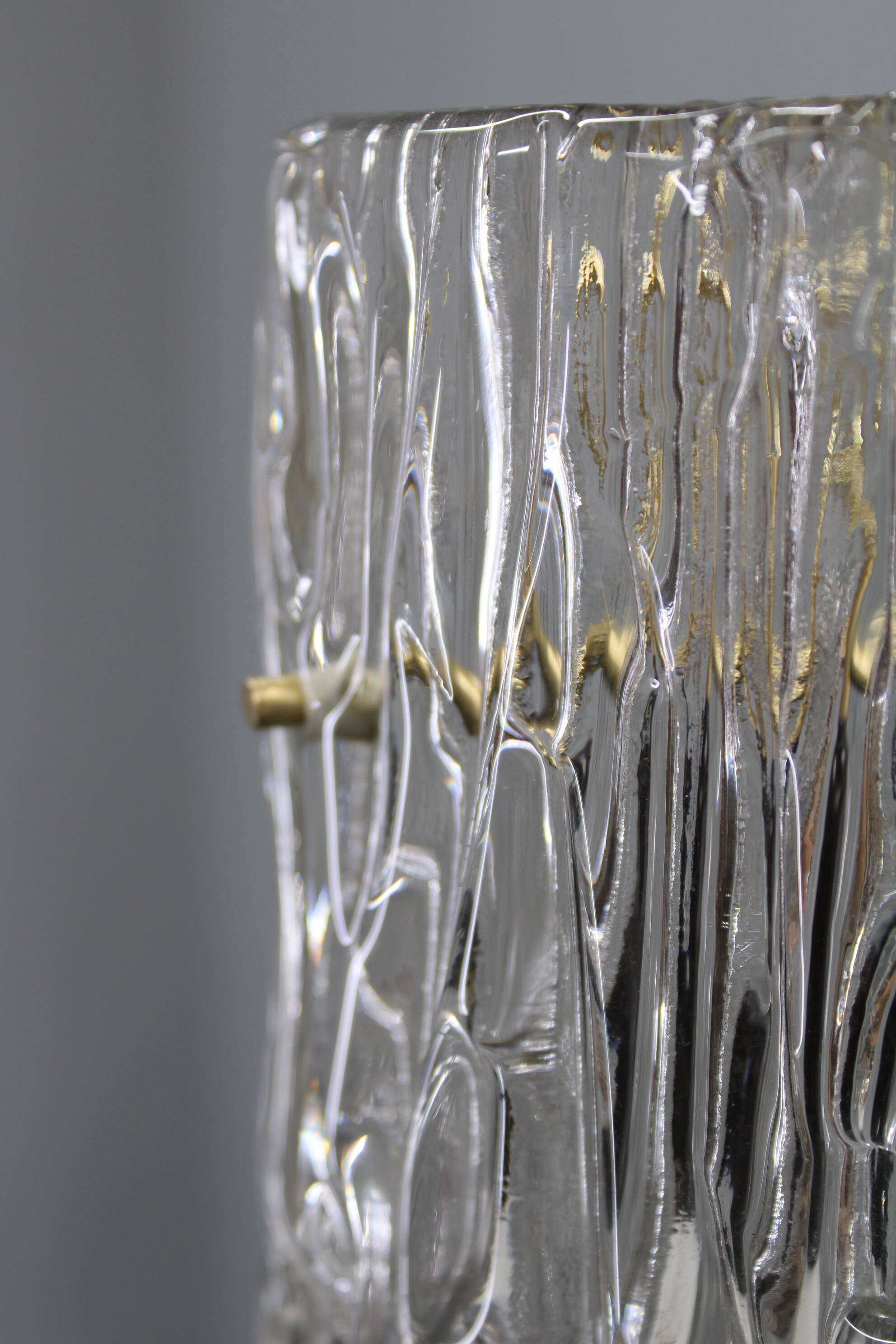 Swedish glass pendant light by Carl Fagerlund for Orrefors, 1960s