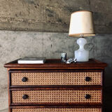 Vintage rattan chest of drawers "Maison Maugrion" R.Bobois