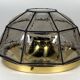 1960s 1970s Ceiling Lamp Flush Mount by Glashütte Limburg Germany