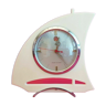 Réveil ancien mécanique horloge vintage en forme de voilier années 50 - 60