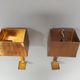 Pair of brass wall lamps, Paul Moerenhout, 70s