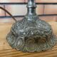 Baroque inspired ornate brass and bubble glass table
