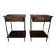 Paire de table de chevet acajou