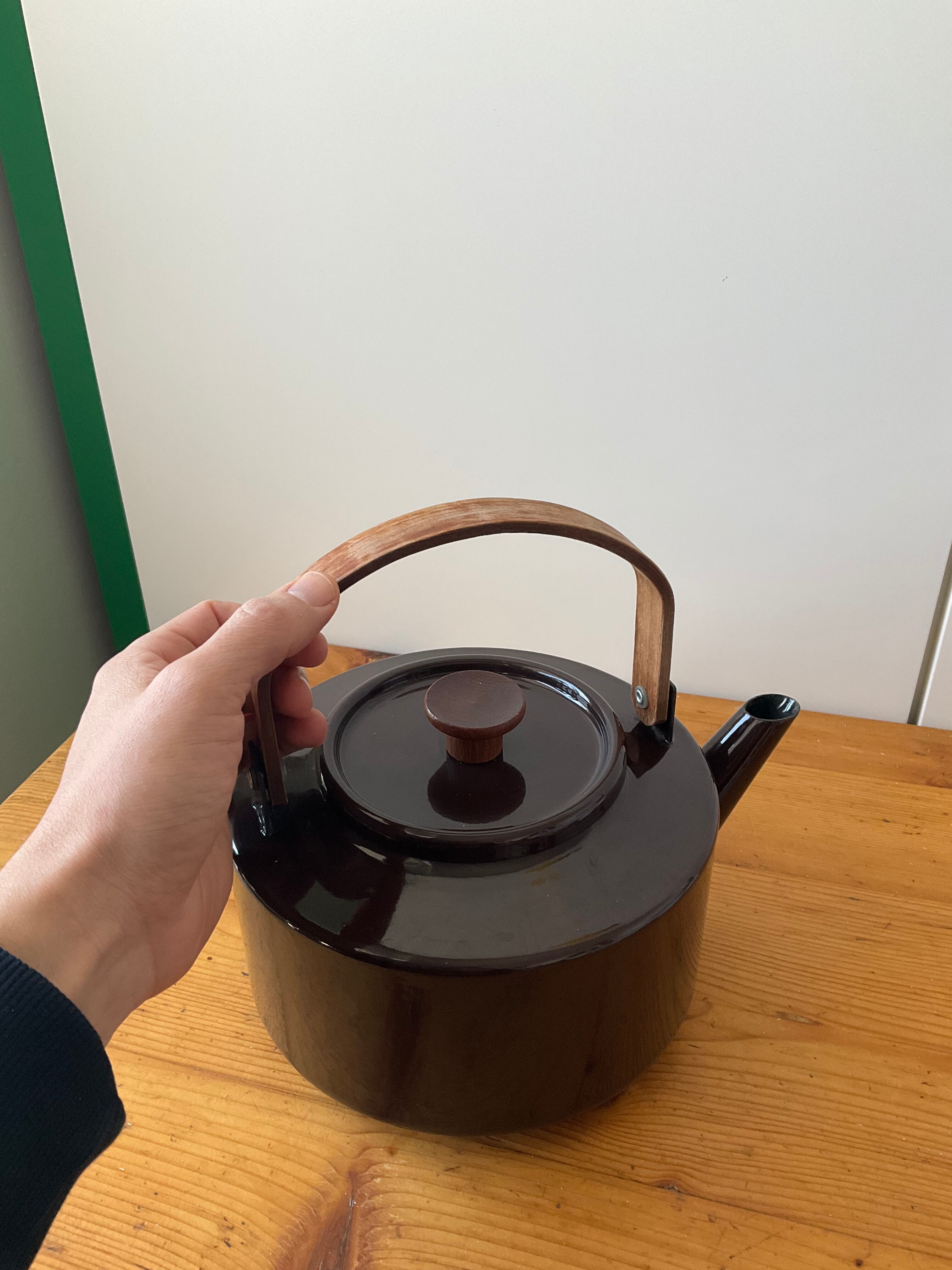 Vintage Copco enamelled kettle