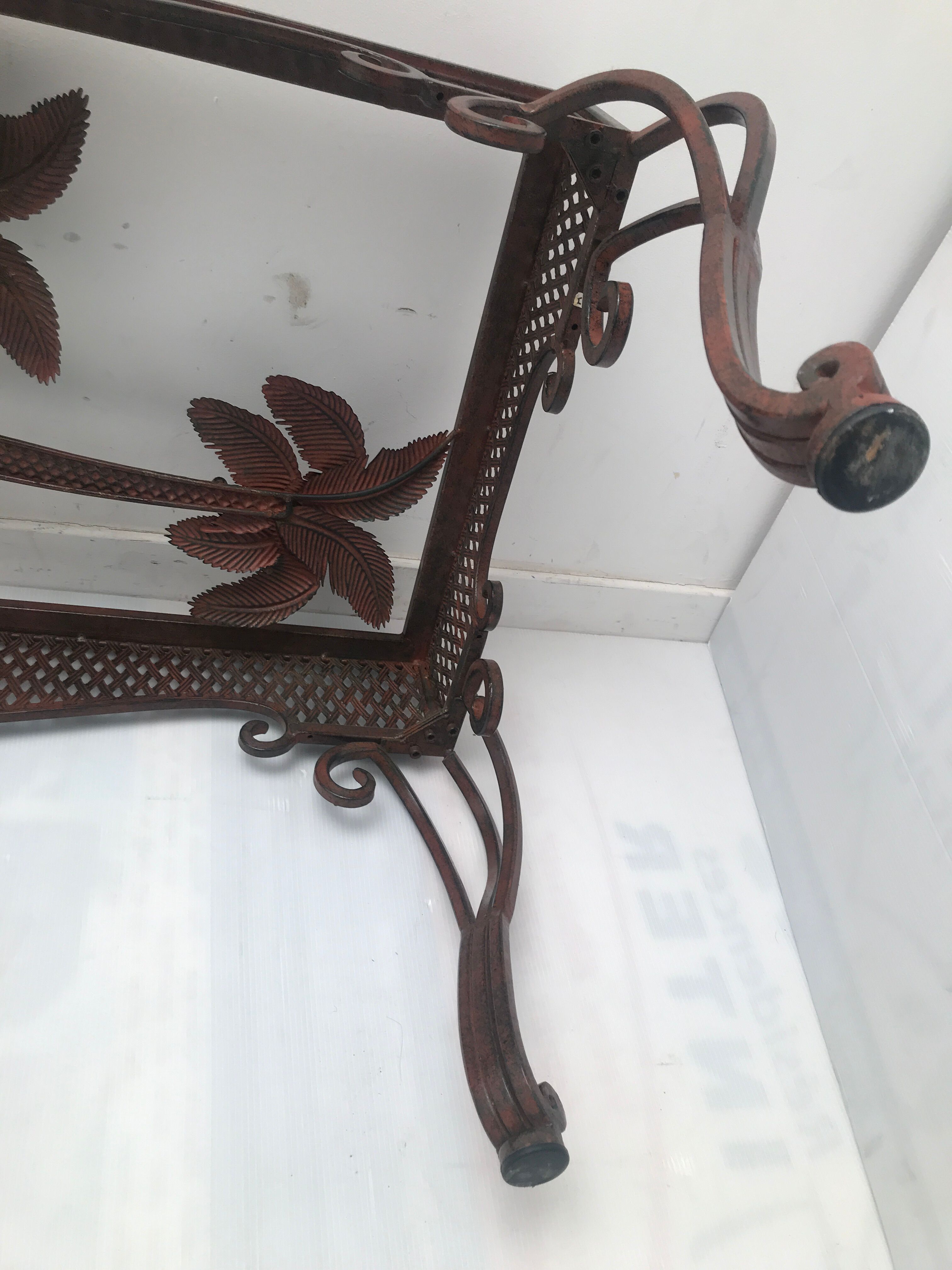 Wrought iron coffee table from the 50s and 60s