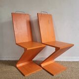 Wooden Zig Zag Chair