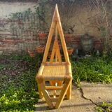 Chaise triangle design 50 en bambou