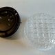 Plafonnier ou applique en verre moulé - design 70's 