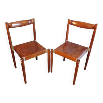Paire de chaises de bistrot Miroslav Navratil