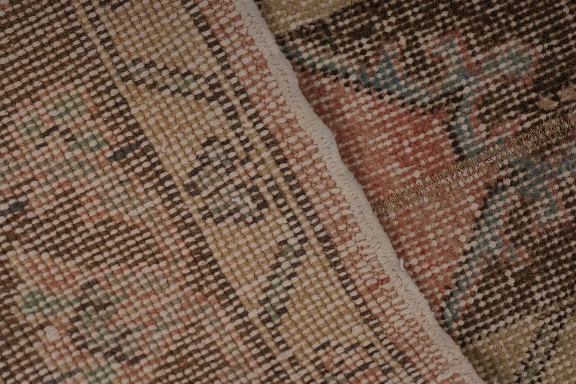 Vintage Turkish hallway rug 55x733 cm