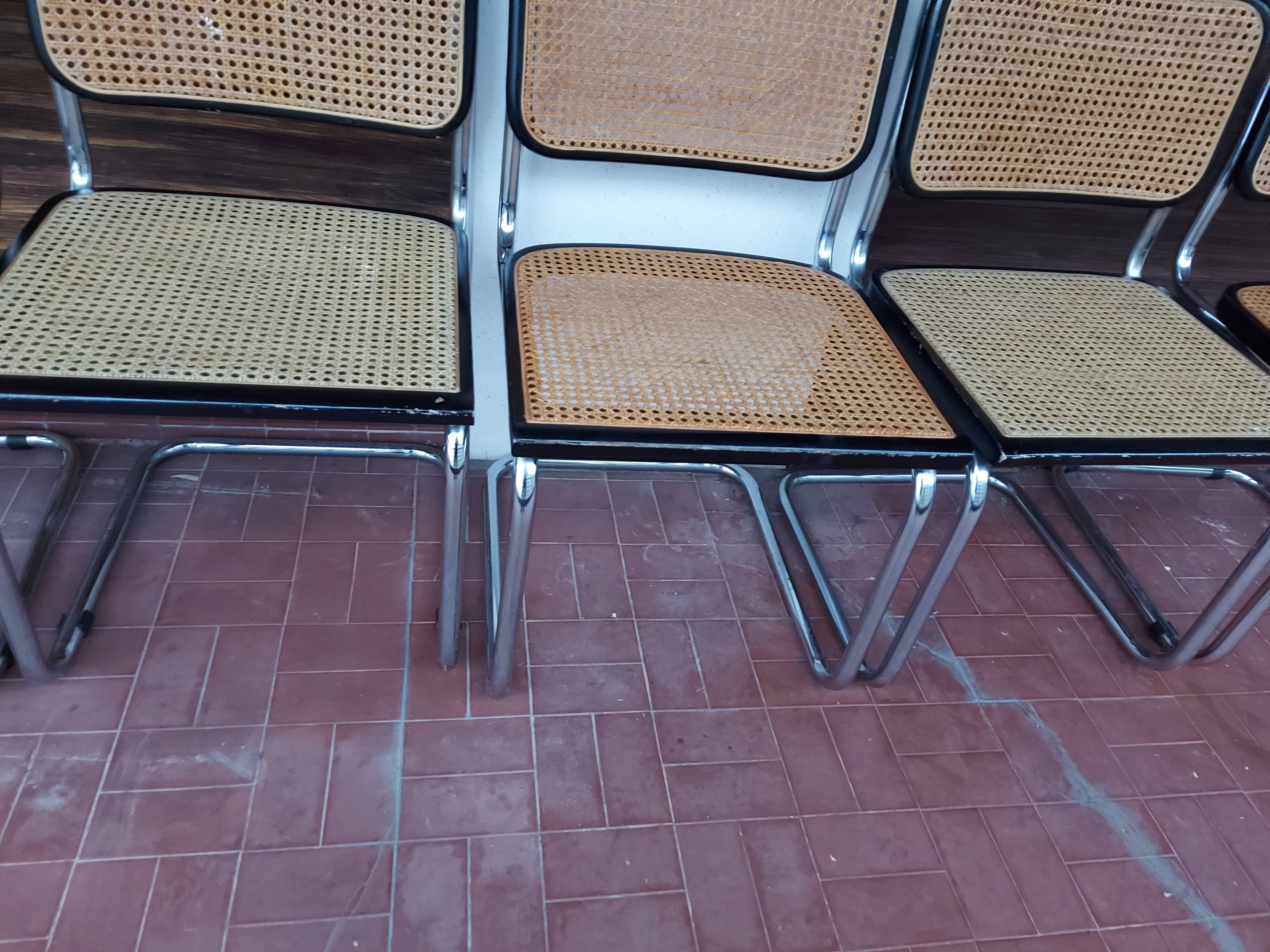 Set of 5 chairs Marcel Breuer B32