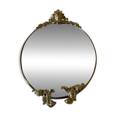 Elegant old oval mirror