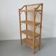 Etagère en rotin années 60 70