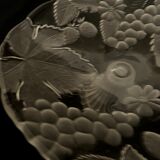 Fruit cup, glass, frosted décor and foot, bright