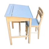 School desk and chair