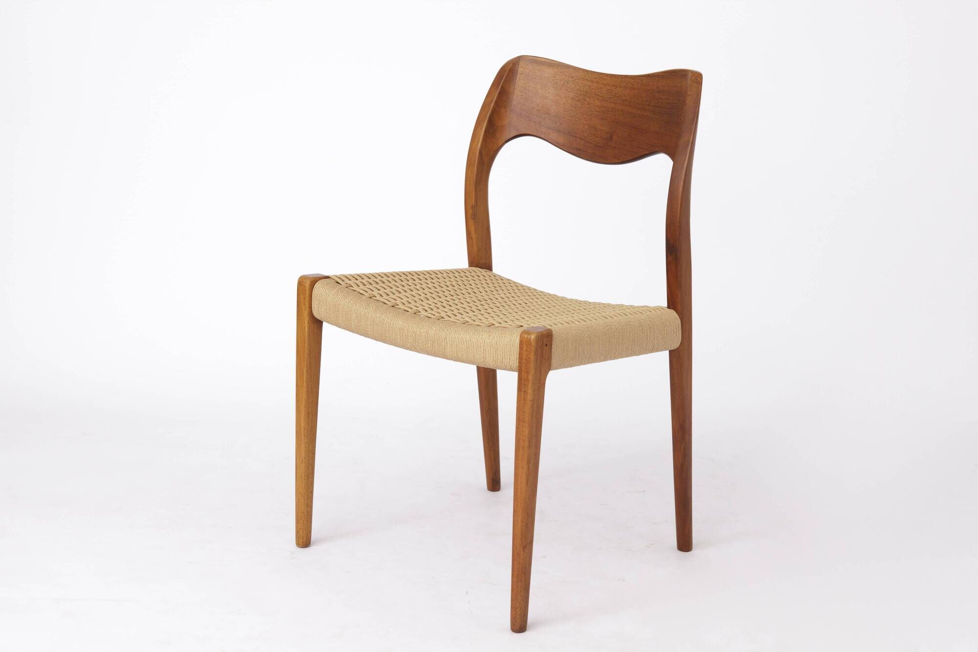 1 of 7 Niels Otto Møller Model 71 Teak Dining Chair (1951) – Danish Modern