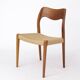 1 of 7 Niels Otto Møller Model 71 Teak Dining Chair (1951) – Danish Modern