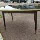 Table mid-low formica feet compass glass tray - vintage 1960