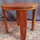 Art Deco side table in solid walnut