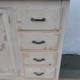 Parisian buffet, chippy paint effect